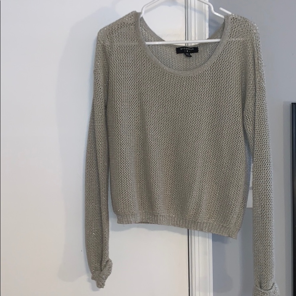 Silver gray sweater medium
